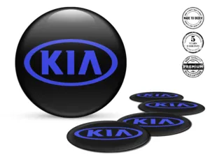 KIA Adesivo Cupola Design Emblemi Ruota Pregiati